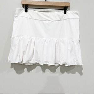 VINEYARD VINES 15” Mesh Sport Skort 2R0623 Performance White Size Large